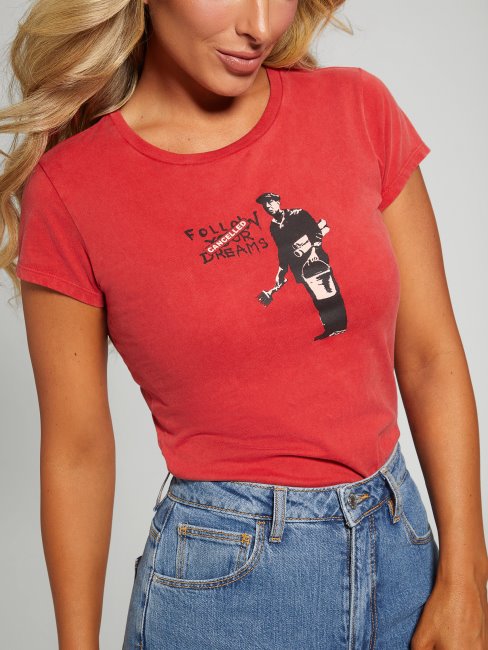 Tee Shirt Rêves Annulés Rouges Sensuels Devinez