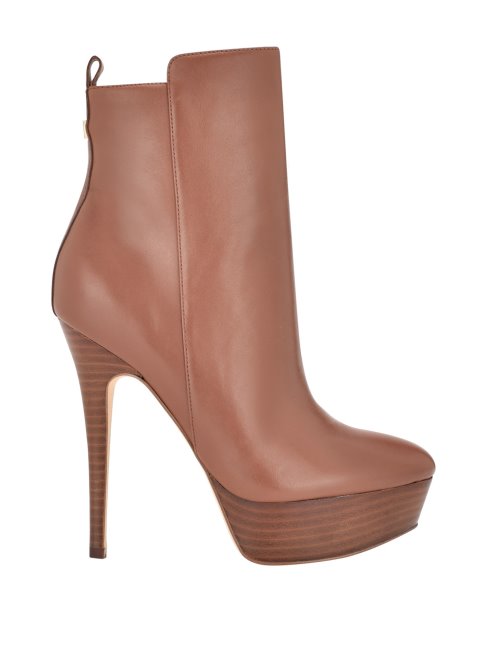 Bottillon Plateforme Caddy Marron Moyen Guess