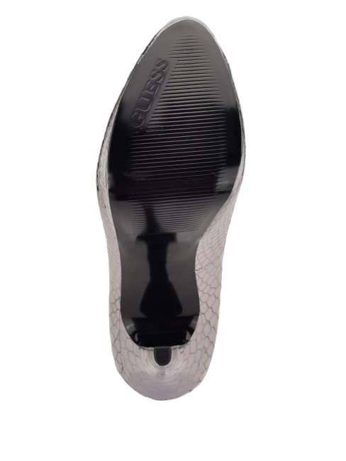 Escarpins à Plateforme En Python Cador étain Guess