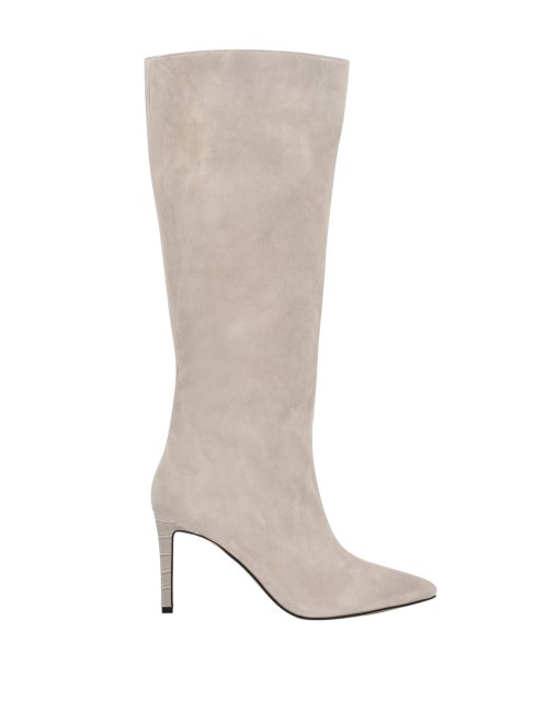 Bottes Hauteur Genou En Daim Dayton Daim Gris Clair Guess