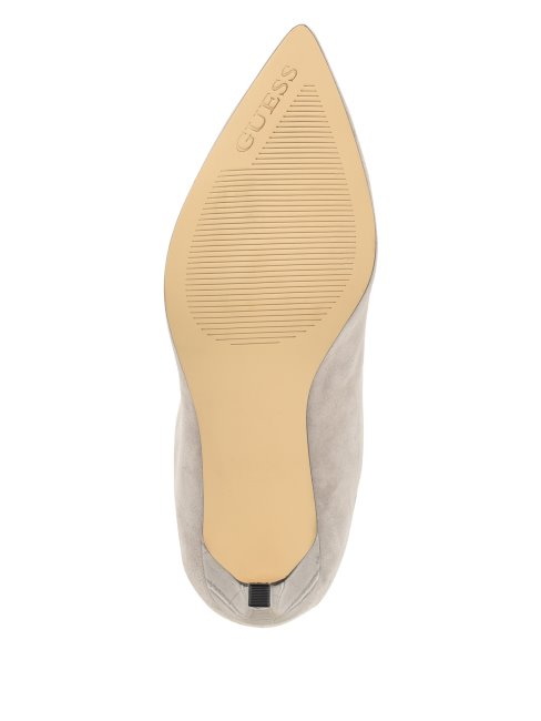 Bottes Hauteur Genou En Daim Dayton Daim Gris Clair Guess