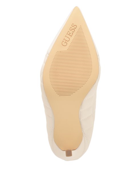 Guess Simoney Bottines Zippées Ivoire 150