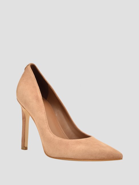Seanna Escarpin Suède Marron Moyen Guess