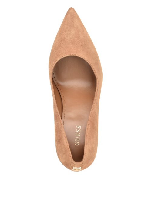 Seanna Escarpin Suède Marron Moyen Guess