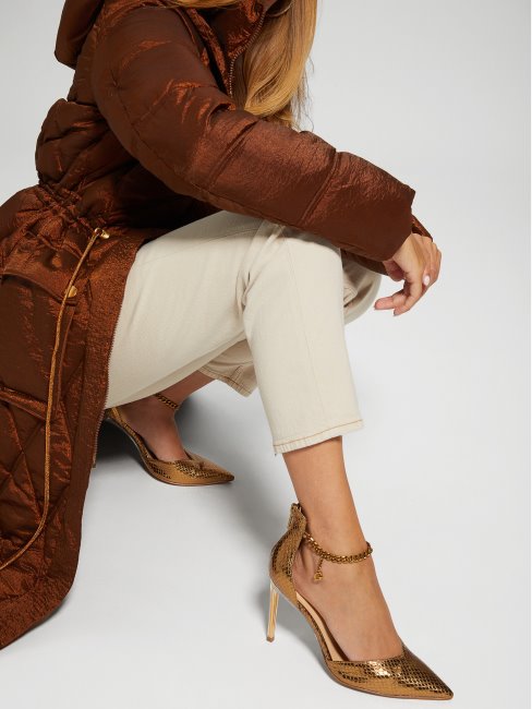 Stefany Escarpins à Mariée Cheville Et Chaîne G Guess Bronze