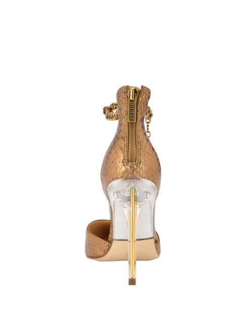 Stefany Escarpins à Mariée Cheville Et Chaîne G Guess Bronze