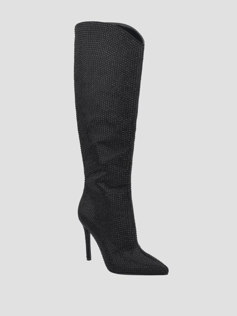 Guess Bralyn Allover Strass Bottes Noir 001