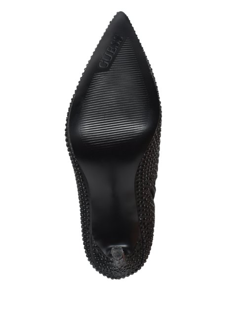Guess Bralyn Allover Strass Bottes Noir 001