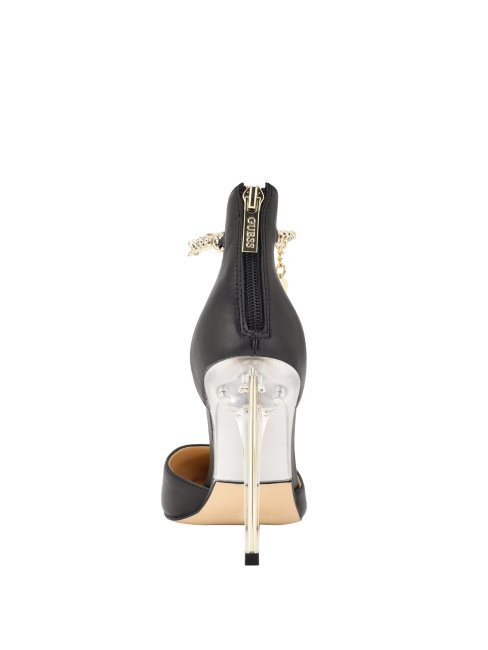 Stefany Escarpins à Mariée Cheville G-chain Noir 001 Guess