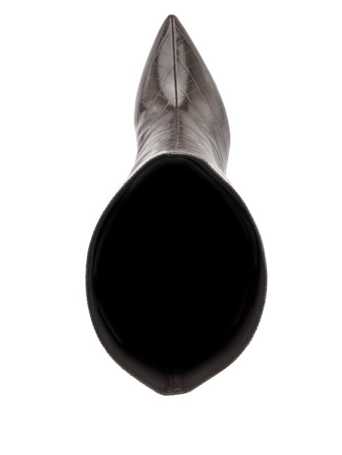 Guess Dayton Bottes Hautes En Similicuir Marron Foncé