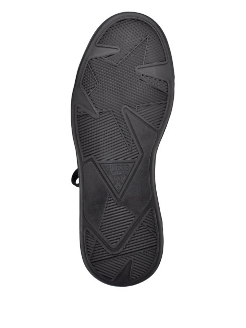 Baskets Montantes Logo En Maille Manney En Tissu Noir Guess