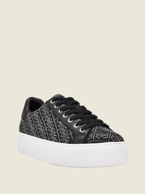 Baskets Gelsen Basses Logo Strass Guess Noir 001