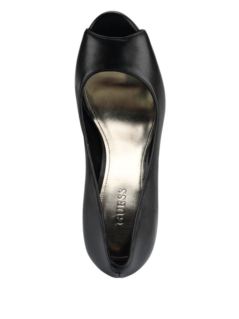 Guess Noir 001 Cacei Escarpin Peep-toe