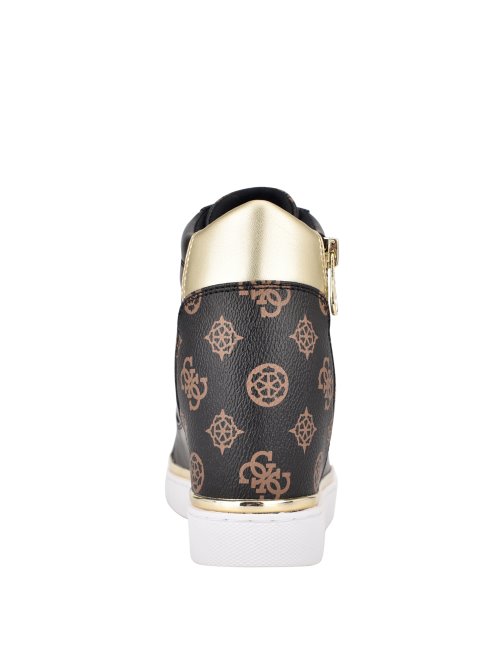 Baskets Compensées Figz Logo Guess Noir Multi