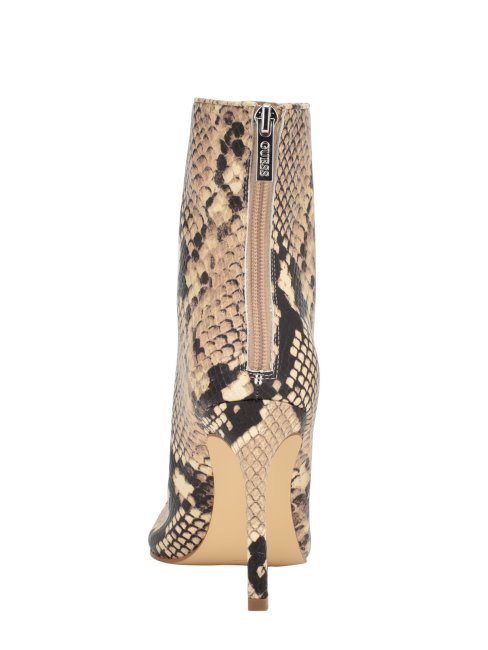 Bottines à Talon Zippées Simone 101 Naturelles Moyenne De Guess