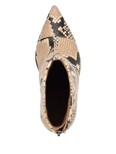 Bottines à Talon Zippées Simone 101 Naturelles Moyenne De Guess