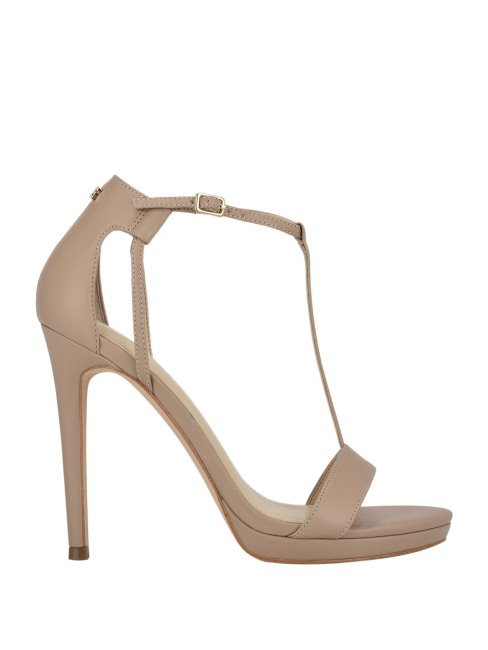 Tecru T-strap Stilettos Guess Naturel