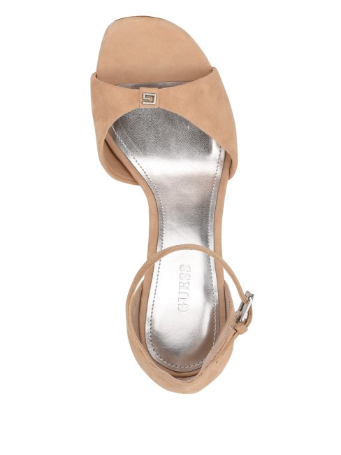 Guess Ellsyn Plateforme Talons Clair Naturel 110