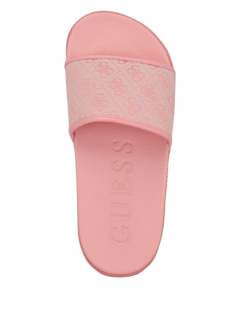 Toboggan De Piscine Rayca Logo Guess Rose Clair 680