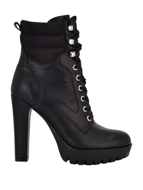 Talore Lug Sole Bottines à Lacets Guess Noir 001