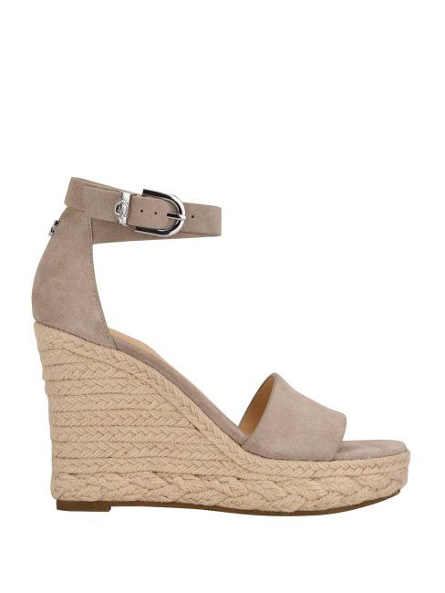 Espadrilles Compensées Hidy Suède Guess Taupe