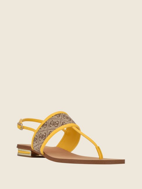 Guess - Sandales à Brides Et Logo Cadyna Light Natural 110