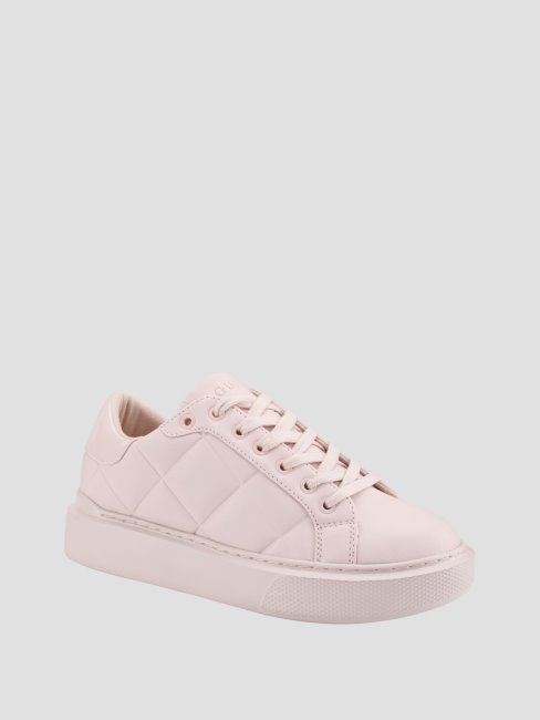 Guess Baskets Basses Matelassées Hilan Rose Clair 680