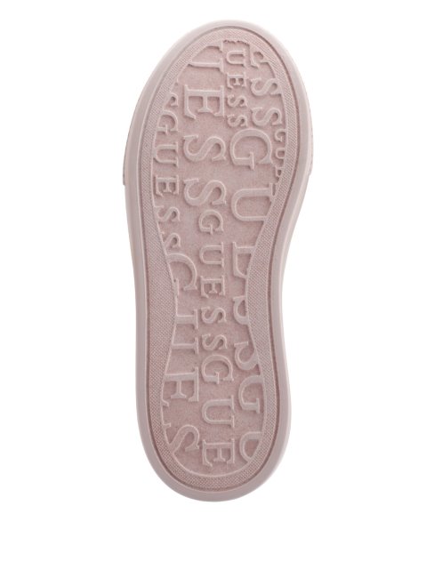 Guess Baskets Basses Matelassées Hilan Rose Clair 680