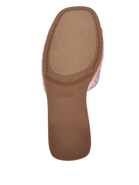 Cales Strass Logo Catiae Rose Moyen Guess