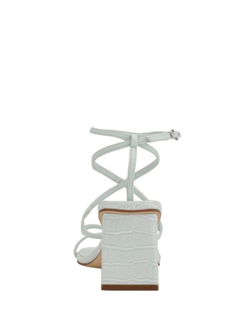 Guess Arisae Sandales à Talons Blocs Vert Lt