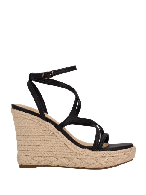 Espadrilles Compensées Hirani Noires Guess