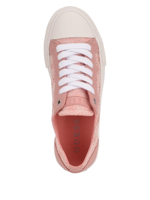 Baskets Basses à Logo 680 Passit Rose Clair Guess