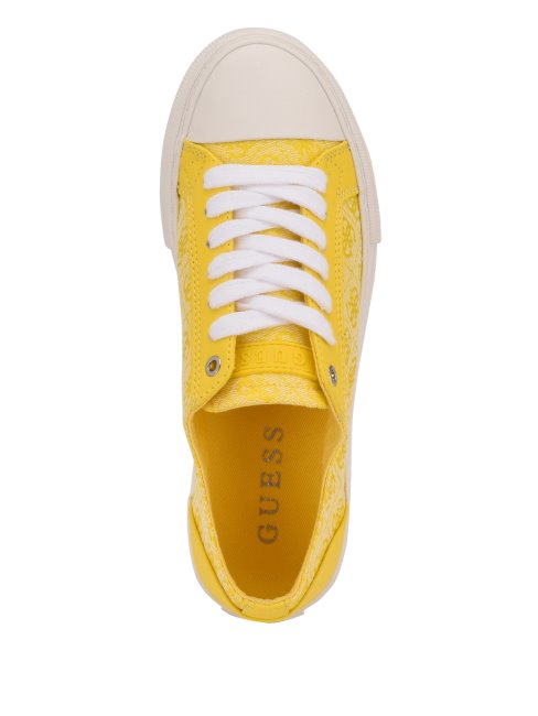 Baskets Basses Passit Logo Guess Jaune