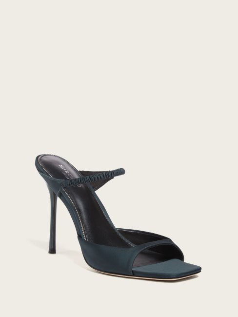 Sandale En Satin Brielle Verte Guess