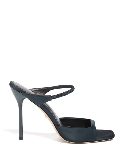 Sandale En Satin Brielle Verte Guess