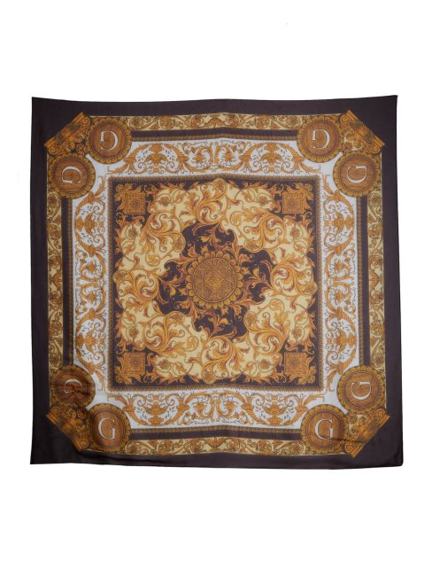 Guess Eryn Foulard En Soie Transparente Marron