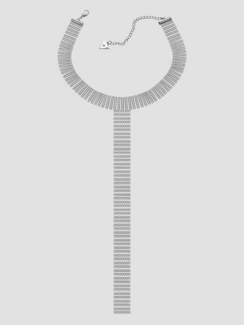 Collier Guess Argenté à Strass Et Strass