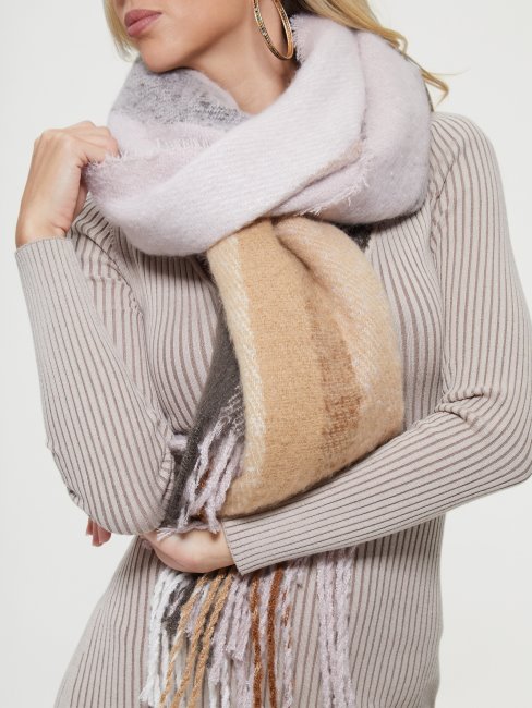 écharpe à Carreaux Multi Addie Guess