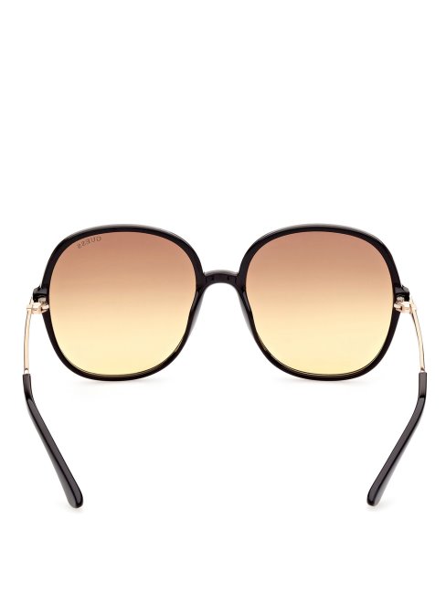 Lunettes De Soleil Rondes Oversize Guess Noir