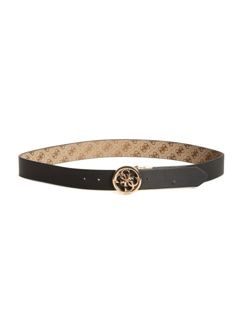 Ceinture Jacquard Réversible Quattro G Latte/marron Guess
