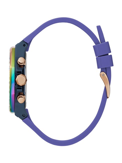 Montre Multifonction Guess Bleu Multi Cuir