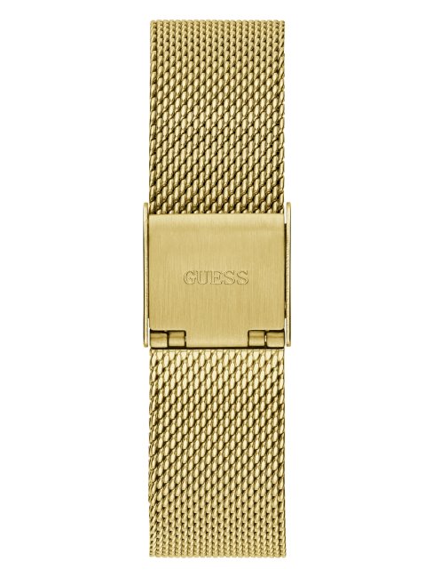 Montre Analogique En Maille Multi-couleur Dorée Guess
