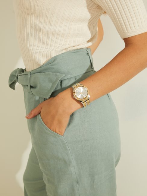 Montre Analogique Bicolore Argent/or Guess