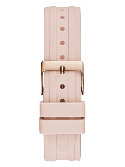 Montre Multifonction En Silicone Rose Gold Et Rose Guess Multi