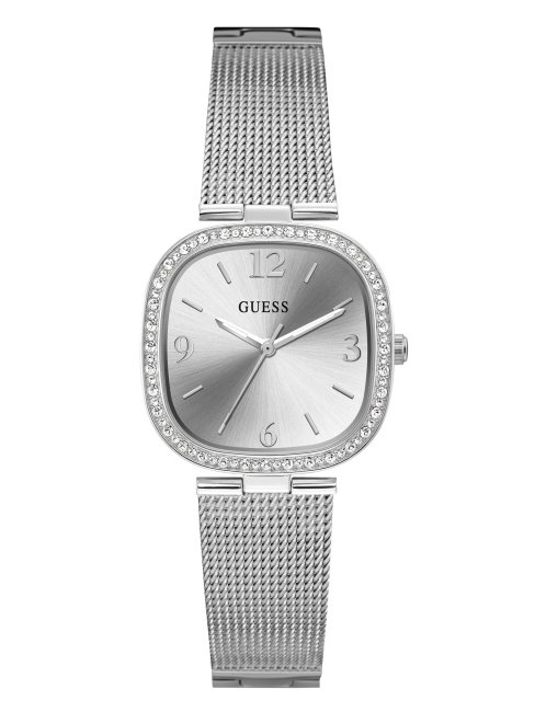 Montre Analogique à Mailles Argentée Guess Multi