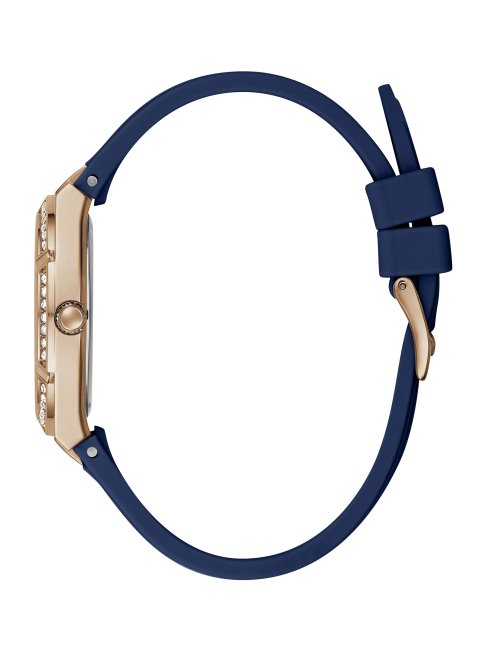 Montre Analogique En Silicone Multicolore Bleu Guess