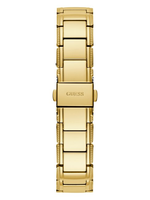 Montre Analogique à Découpes Florales Dorées Guess Gold