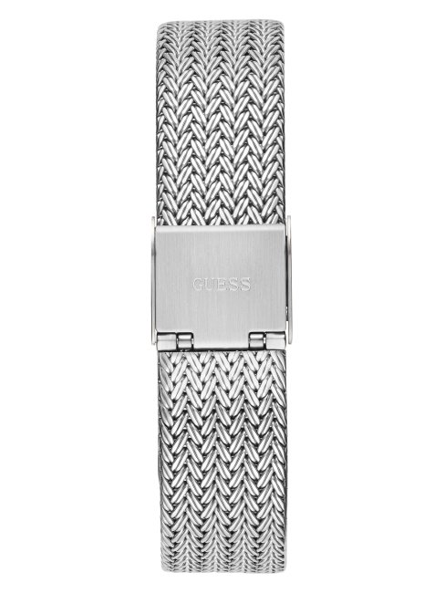 Montre Analogique En Maille Argentée Guess Multi