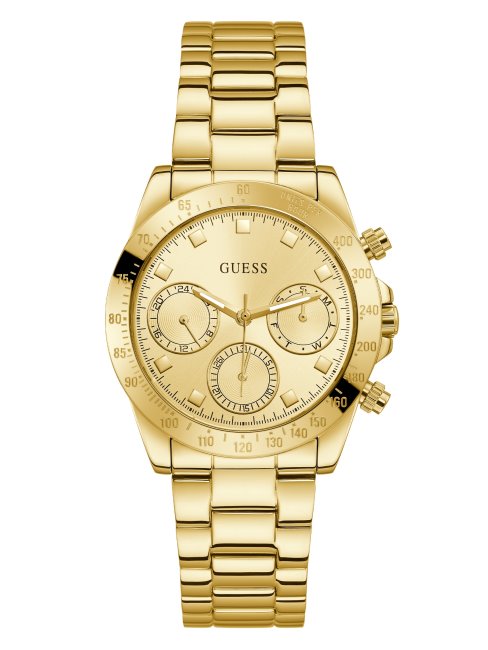 Montre Multifonction Dorée Guess Multi Nouvelle Tendance