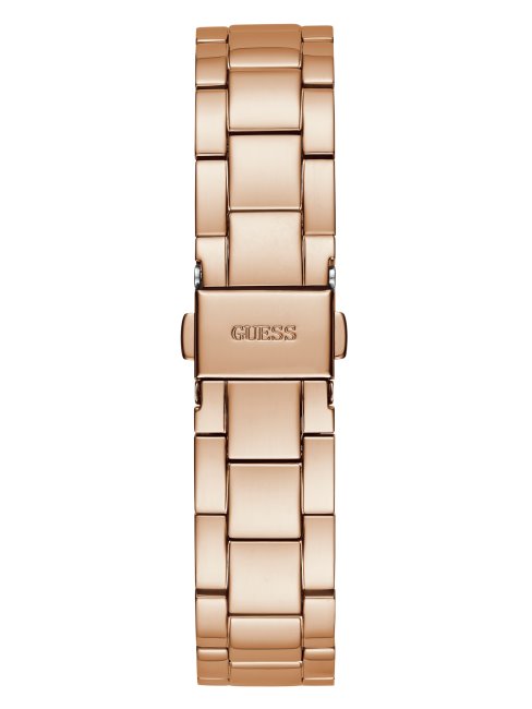 Montre Multifonction Couleur Ou Rose Et Strass Multi Guess Nouvelle Tendance